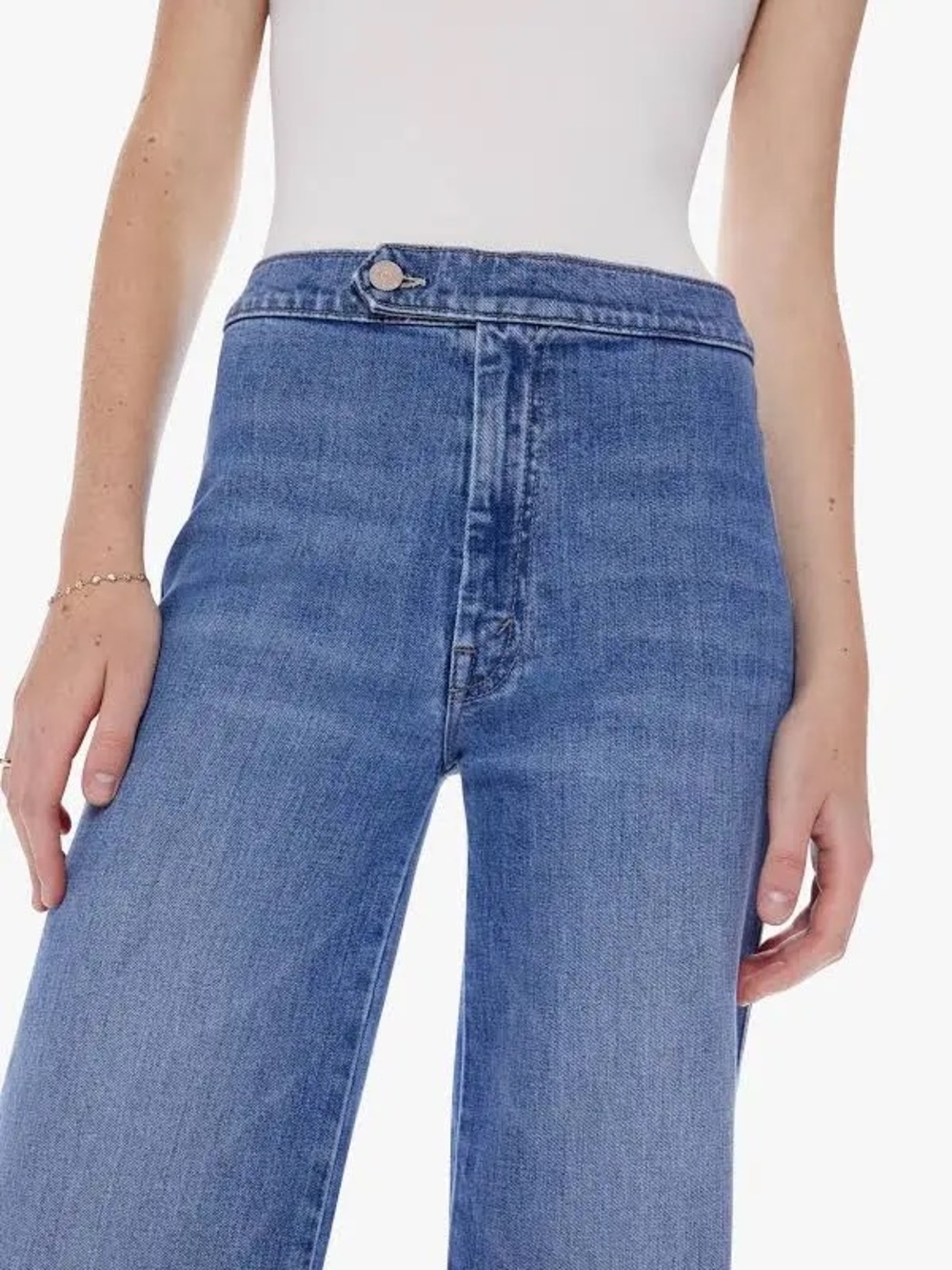 MOTHER denim Roller Tab Skimp wide leg jeans, 26 - Picture 2 of 5